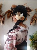 卒業式ヘア　サイドテール