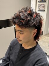 リンカラン トロワ(LINGKARAN Trois) マレットヘアオレンジメッシュ