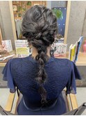 20代30代40代♪お呼ばれ大人かわいい編み込み風アレンジ