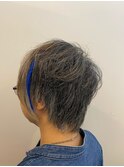 シルエット綺麗/ポイントカラー風シールエクステ