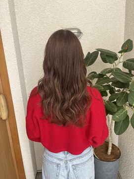 ムード(mood) ゆるふわ巻きピンクベージュ