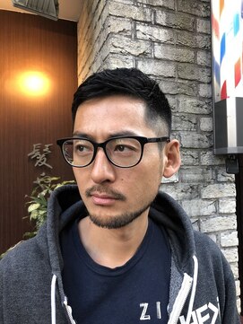 グラッドバーバードットエビス 恵比寿(GLAD BARBER. EBISU) サーフカール/スパイキーショート/ブルーブラック[恵比寿]