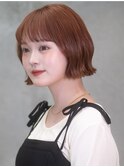 顎ラインボブ/20代/30代/40代/大人可愛い