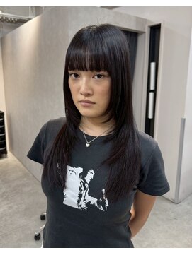 ソワンドゥブレスシエン 堀江店(soin de brace CIEN) 韓国前髪顔周りロング×レイヤーグレージュ[堀江/髪質改善]