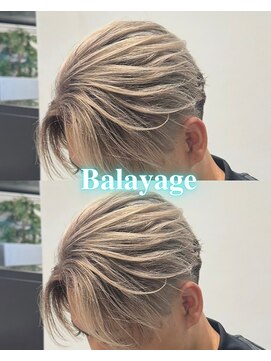 ジュール メンズ 大分(Joule men's) フェザーパーマ/ブリーチカラー/バレイヤージュ/[大分駅]