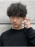 波巻きスパイラル無造作マッシュ