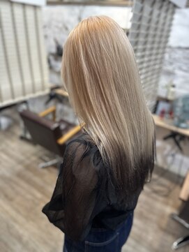 ラウラアンドロー(LAURA&RO) ミルクティーベージュダブルカラーインナーカラーケアブリーチ