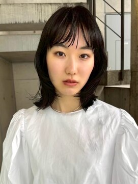 スクリーンギンザメゾン 銀座(SCREEN GINZA MAISON.) 黒髪カタログ/クラゲヘアー/オリーブグレー/銀座