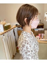 シキ(SIKI)&nbsp;大人可愛い ショートボブ ブラウン アッシュブラウン ボブ