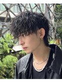 MEN’S HAIR/波巻きツイストスパイラル/リバースセンターパート