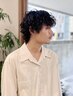 【土日祝限定クーポン★】メンズカット+パーマ+頭浸浴+クリームスパ+MB