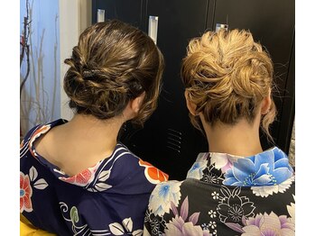 ファブルヘア(FABLE HAIR)の写真/パーティーヘアセットも◎！流行りからシンプルまで、おでかけに自信が持てるアレンジを提案［ヘアセット］