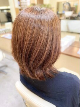 ビーワンヘアー 藤井寺 土師ノ里(B1hair) ネオウルフ/くびれカット/艶髪/明るめカラー