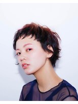 ニル(NiL)&nbsp;NiL　ベリーショート　ブルージュ　パープル　眉上アッシュ