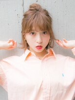 リリアン 表参道(relian)&nbsp;ベージュで透け感アレンジヘア☆relian表参道