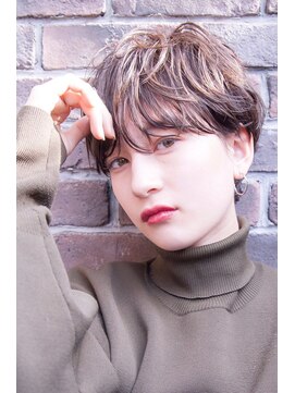 ケイト(kate) 【kate 大宮】くせ毛風ショート×透けアッシュベージュ