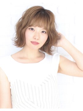 カグヤ ヘアーリンク 森小路店(華月 Hair L.I.N.C.) ＭＩＸパーマ×アッシュベージュ