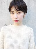 【morio札幌】2021年札幌髪型大人かわいい黒髪ショート