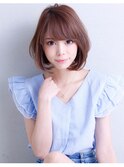 【小鳥居】シルキーベージュ大人可愛いボブショート前下がりボブ