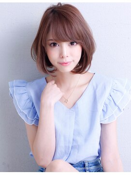 アフロート ギンザ(AFLOAT GINZA) 【小鳥居】シルキーベージュ大人可愛いボブショート前下がりボブ