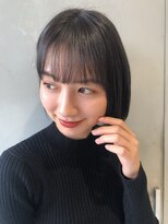 ガリカ(Gallica kinshicho)&nbsp;【竹之内蔵人】艶感黒髮丸みボブ/小顔ライン/耳掛けボブ<錦糸町>