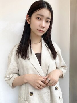 シエルバイアフロート(ciel by afloat) 〇ストレートヘア ぷつっとカット ダークブラウン 暗髪