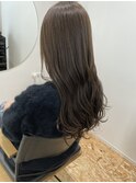 オリーブグレーベージュカラー×ロング
