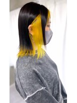 アルマバイロサ(ALMA by ROSA)&nbsp;インナーイエロー×外はねボブ　担当SE-YA