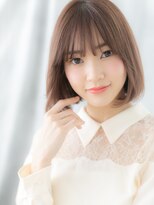 ドクターズサロン LAB 小山店&nbsp;耳掛けも◎ミルクティーピンクツヤ髪ボブd小山20代30代40代