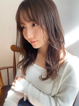 ガーランド (Garland) 大人かわいい流れる顔まわりカット/まろやかピンクベージュ