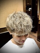 ヒロギンザ 池袋 サンシャイン通り店(HIRO GINZA) メンズハイトーンミルクティーベージュ ブリーチカラー 池袋