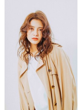 ニュイ 高槻 阪急茨木店(nui) イメチェンアンブレラカラー前髪ウェーブパーマこなれミディ