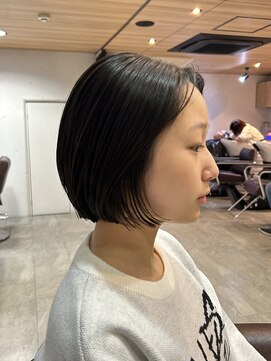 ロックワークオレンジ 西中島店(ROCK WORK ORANGE) ストレートアイロンを使った簡単スタイル＊ショートカット○