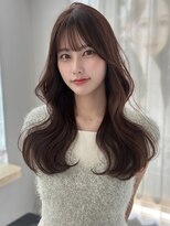 ボタン テンジン(VOTAN tenjin)&nbsp;[votanふうか]ブラウンカラー/顔周りカット/天神韓国ヘア