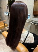 黒髪暗髪美シルエットストレートロング髪質改善20代30代40代