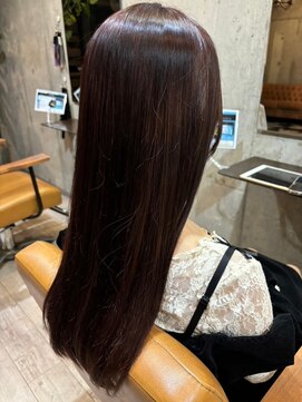 ヘア ルーナ バイ アプリーレ(hair lune by Aprire) 黒髪暗髪美シルエットストレートロング髪質改善20代30代40代