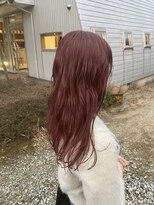 ヘアーコンセプト アイアイオ(HAIR CONCEPT iio) ブリーチなしダブルカラーのpink color