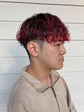 カフネ(cafne) 波巻きパーマ×毛先カラー