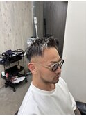 スキンフェード＆ホワイトメッシュ