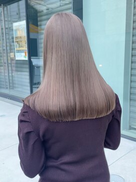 サンクマーケット 渋谷(cinq MARKET) 渋谷ミルクティーベージュハイトーンカラーヘーゼルベージュ韓国