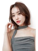大人かわいい／20代30代／ボブカット／小顔レイヤー
