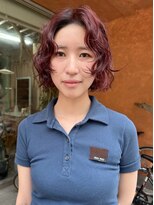 ナウアズ(now as.)&nbsp;ハーフドライで完成◎ほわほわボブパーマ【mayu】【nowas.明石】