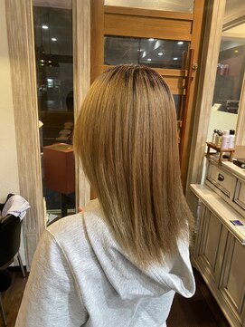 ボアップ(boappu) #エアーストレート#ブリーチ毛