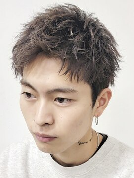 フィフス 神南(fifth) 渋谷アップバングスパイキーショートツーブロックフェード30代◆