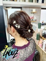ラグズ 茅ヶ崎(LAGUZ)&nbsp;【ヘアセット】フローラルツイスト・エレガントシニヨン