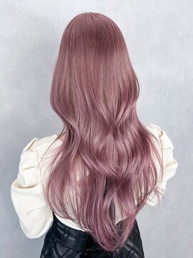 アルバム 銀座(ALBUM GINZA) 顔周りレイヤーダブルカラー韓国ヘアロング_ba575651