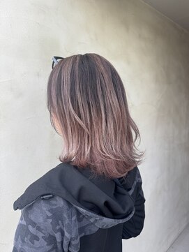 アレッタヘアーサロン(ALETTA HAIR SALON) バレイヤージュ×ピンクベージュ
