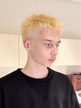 メンズヘアフェイス(Men's hair FACE。) メンズブリーチ/港南台/メンズショート
