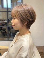 ソーエン バイ ヘッドライト 横須賀中央(soen by HEADLIGHT)&nbsp;【美フォルム】白髪ぼかし×ひし形ショート　30代40代50代