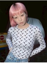 ユルク(JURK nagoya) 栄/ミルクティーブロンド/ダークブルー/デジタルパーマ